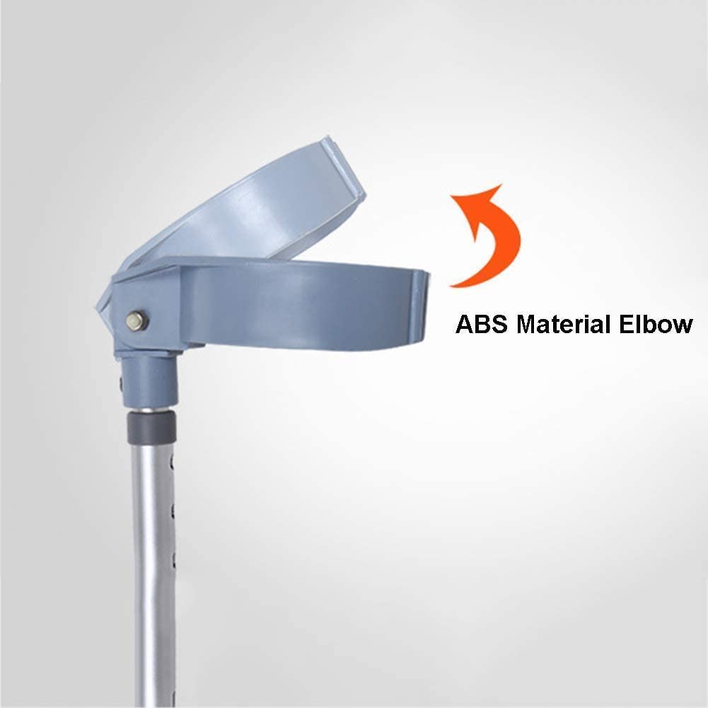 ALEjon Stampelle per avambraccio Stampella per avambraccio Regolabile in Alluminio Regolabile 930-123 mm Maniglia per Altezza da Terra Supporto per Camminata Leggero Stampella per Braccio Leggera