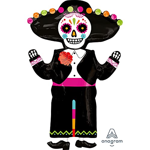 Ballon Halloween Jour des Morts Grand Format Foil SuperShape Anagram