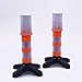 Aolyty 2 LED Emergency Roadside Flashing Flares Red Roadside Beacon Safety Strobe Light Road Warning Magnetic Base Signal Alert Upright Stand Storage Case