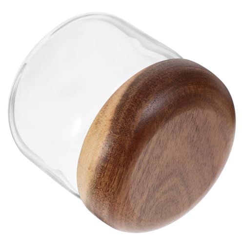 FUNNETOYU Barattolo Ermetico in Vetro Trasparente per Cucina Contenitore per Tè e Spezie Vaso Resistente e Facile da per Conservare e Frutta Secca