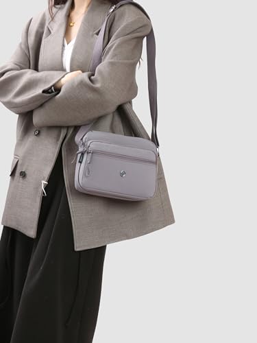 Image of COOLOME Purses for Women CrossBody Bag Waterproof Tote Shoulder Handbag Multiple Pockets Nylon Messenger Bag Fashion Tote Bag