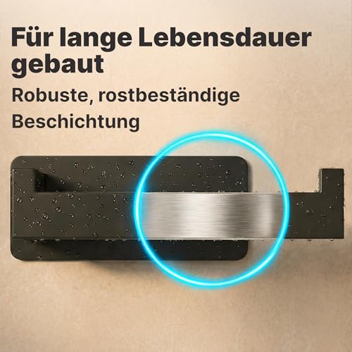 Minismus toilettenpapierhalter, Edelstahl klopapierhalter mit starkem Selbstklebendem Sticker, der bis zu 3 kg hält, bohrfreier klorollenhalter für eine beschädigungsfreie und einfache Installation