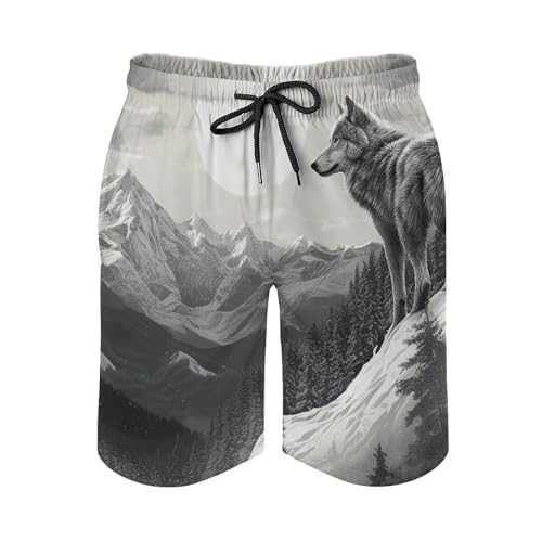 Short de plage séchage rapide pour homme avec cordon et poche pratique