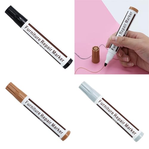jojnsha Professional Repair Tool for Scratches, Wood Floors, Tables, Furniture Pens for Touching Up, Wood Scratch Repair Markers