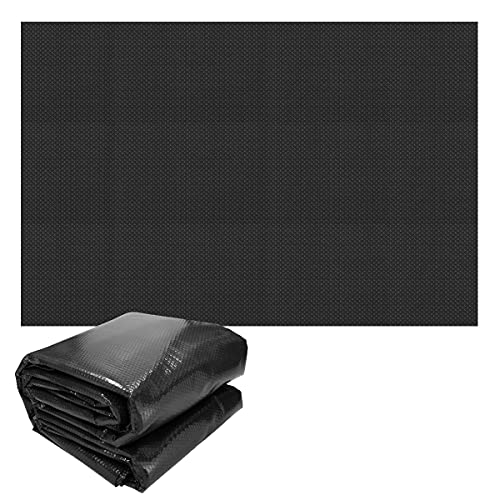 Ecd Germany Cubierta Solar Cuadrada 8X5M 400 Μm Negro Para Piscina Lámina Isotérmica De Cojín De Aire De Pe Manta Térmica Lona Para Un Calentamiento De Agua Más Rápido Y Evitar La Evaporación