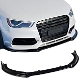 Front Bumper Lip Spoiler Splitter for Audi S3 / A3 S-line (A3 Prestige) 2015 2016 Accessories