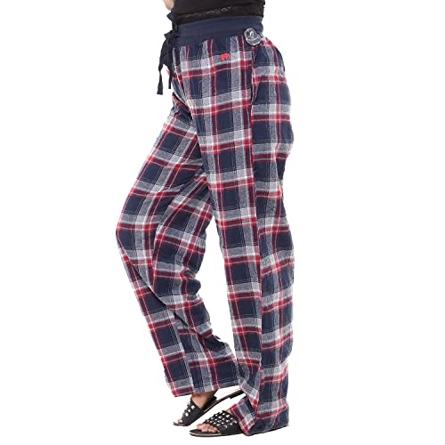 Image of Womens Multicolor Cotton Checkered Pyjama | Checks Pajama for women with Elastic & Drawstring Plus Size (S TO 8XL)