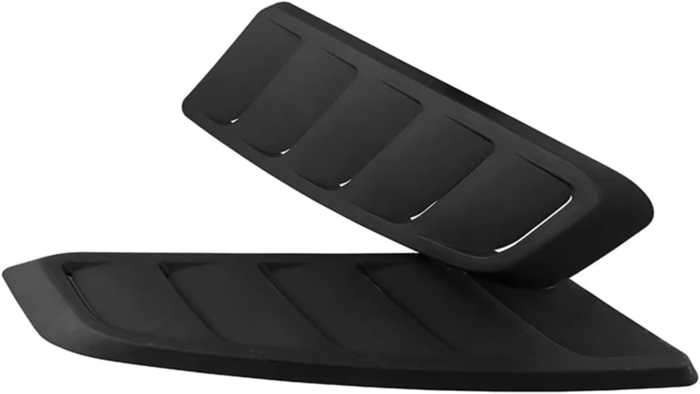 Bonnet Vent Cover 2pcs Universal Car Bonnet Hood Vent Front Hood Vent Decorative Air Flow Intake Compatible with for Mustang