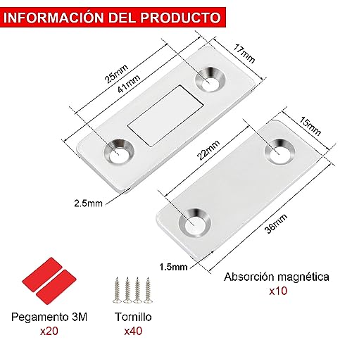 La Mejor comparativa de Pestillos magnéticos armario tabla con los diez mejores. 23 Imagen adicional