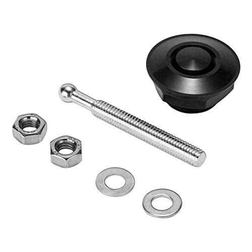 Woopeey 4 Pcs 1.25 Inch Universal Aluminum Vehicle Hood Pins-Quick Release Lock Latch Bumper License Plate Lock Clip Push Button Bonnet #TOP4