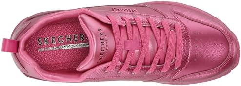 Skechers Women's UNO-Slither and Shine Sneaker, Magenta, 7.5 | Image 4