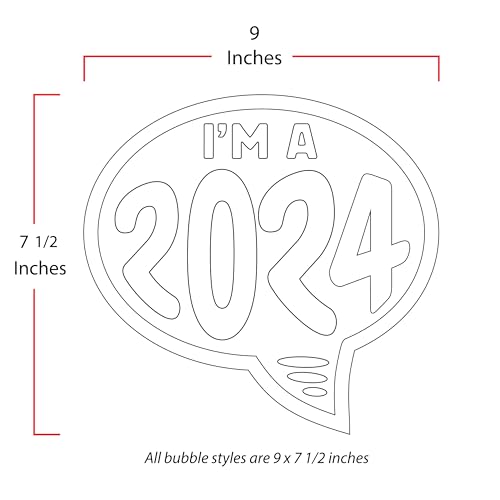 Image of Ez-line Vinyl Year Slogan Bubbles 1 Dozen Windshield Decal Stickers Car Lots Dealership Numbers 7.5 x 9.5 Inch Waterproof Vinyl Easy On Off Automotive (2024)