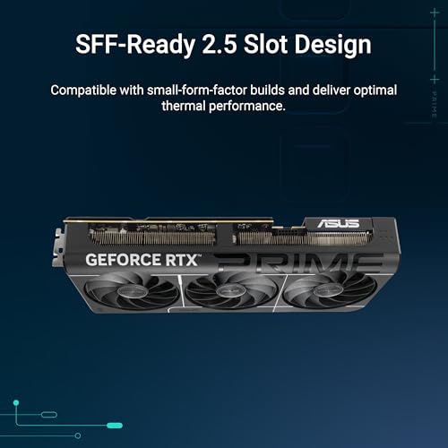 Image of ASUS SFF-Ready Prime NVIDIA GeForce RTX 5080 EVO 16GB GDDR7 OC Edition Graphics Card (PCIe 5.0, HDMI /DP 2.1, 2.5-Slot, Axial-tech Fans, Dual BIOS), 3 Year Warranty