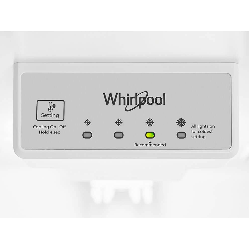 Whirlpool 28" Stainless Steel Top-Freezer Refrigerator on Fridge.com - View 4