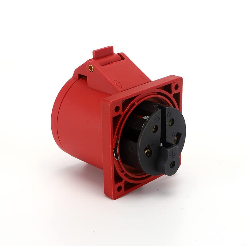 IEC60309 Waterproof CEE Industrial Connector Socket 5Pin 16A 380V-415V 3P+E+N IP44 (Type-5）