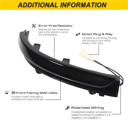 Señal giro espejo intermitente dinámico secuencial para retrovisor lateral VW GOL 3