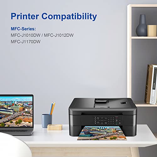 Lc401 Ink Cartridges Replacement Compatible For Brother Lc401Xl Lc401 Xl Lc 401 Lc401Bk High Yield To Use With Mfc-J1010Dw Mfc-J1012Dw Mfc-J1170Dw (Black Cyan Magenta Yellow, 4-Pack) #TOP1