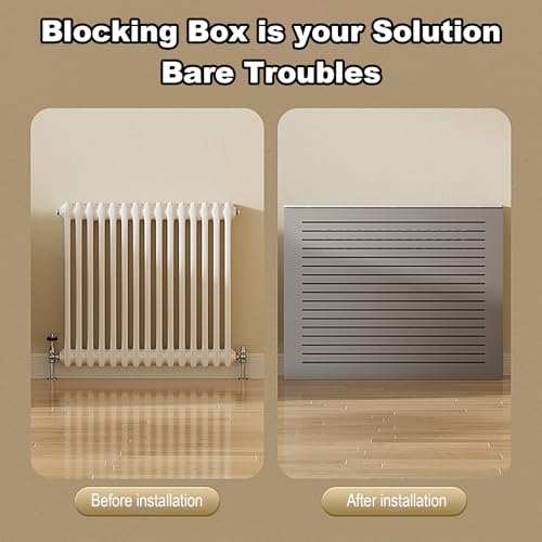 Armoire décorative cache-radiateur en bois pour ranger et habiller