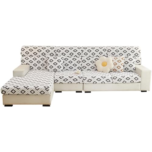Housse de coussin de canapé extensible en velours pour protéger des taches