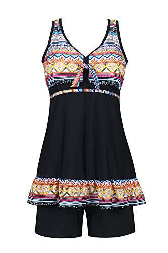 image for Zando Women Two Piece Swimwear Swimsuit Printed Swimming Suits Swimdre