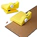 MXFIV Cardboard Cutter for Cat Scratchers with 10 Blades, Card Board Cutter, DIY Cat Scratchers Cardboard Strip Tool, Handheld Cardboard Cutting Tools for Making Cat Scratching Board Cat Bed(Yellow)