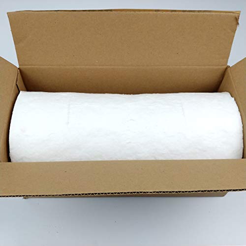 Ceramic Fiber Insulation, 1" Thick x 16" x 48", 2400F Fireproof Insulation Blanket, 3026E
