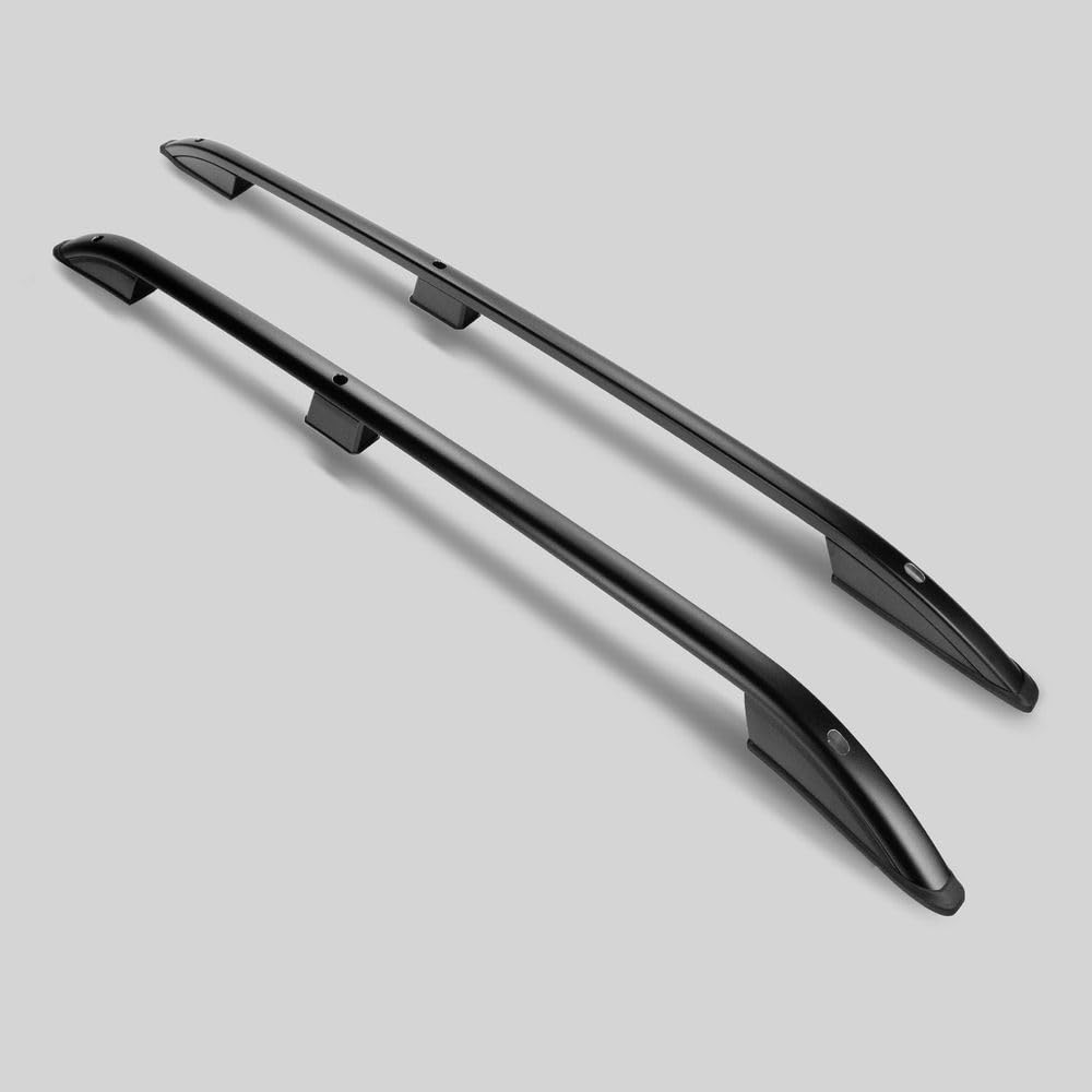 CHROMEMASTER | Barras Portaequipajes, Rieles de Techo Compatible con Fiat Qubo 2008-2019; Se Utilizan para el Montaje de Portaequipajes de Techo, Cajas de Techo o Portabicicletas; Aluminio