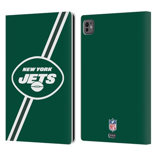 Protégez votre iPad Pro 11 M4 avec l'Étui Portefeuille NFL New York Jets en Cuir