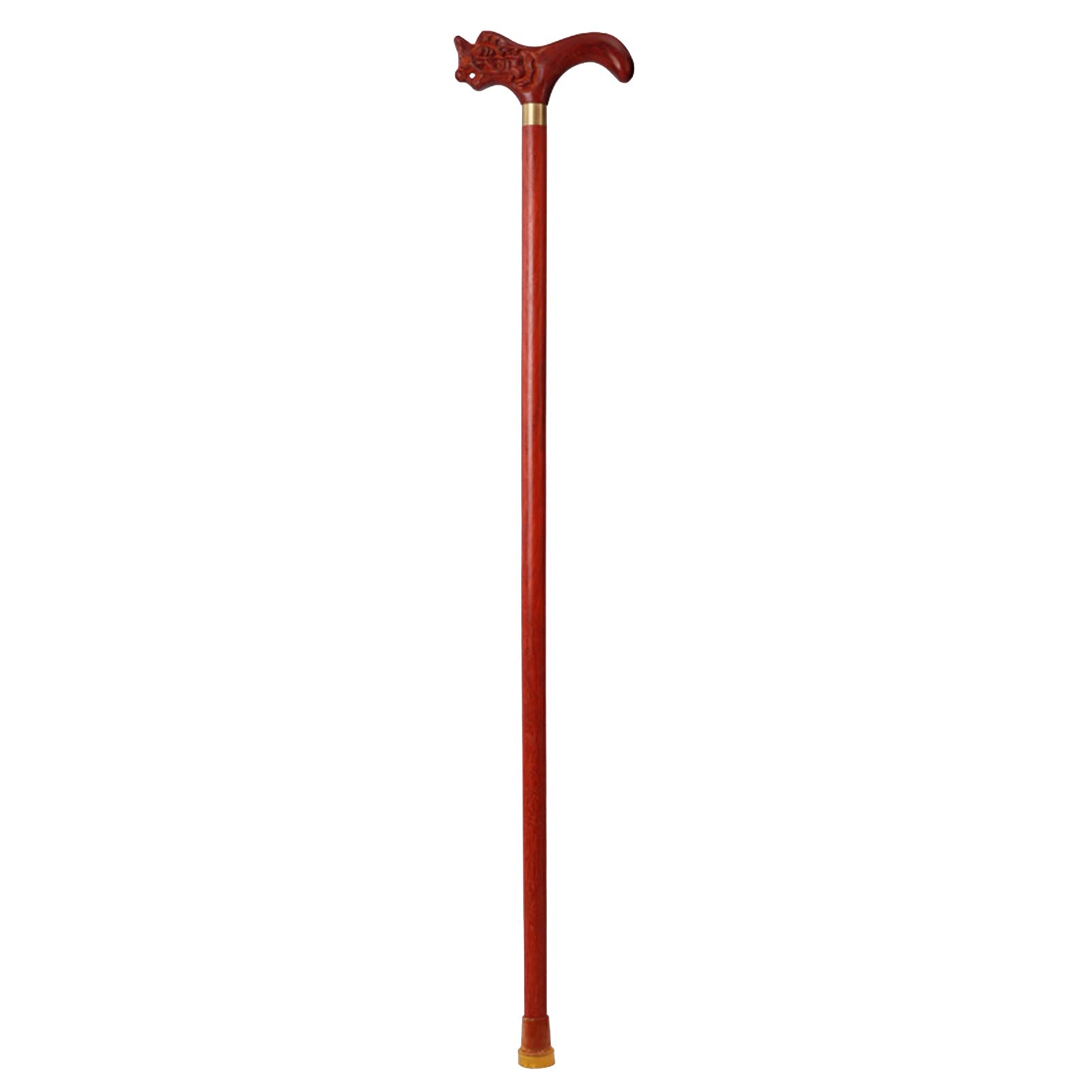 Drewniana laska do laski, laski do kobiet i mężczyzn, ergonomiczne uchwyty uchwytu laski, stado antypoślizgowe stałe, pomoce chodzące dla osób starszych (Size : 90cm)