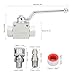 Topyond Pressure Washer Ball Valve Kit, High Pressure Washer Ball Valve 4500 Psi Hose Accessories Ball Valve Pressure Washer for Pressure Washing Softwash Gun Washing Machine Hoses (3/8in)