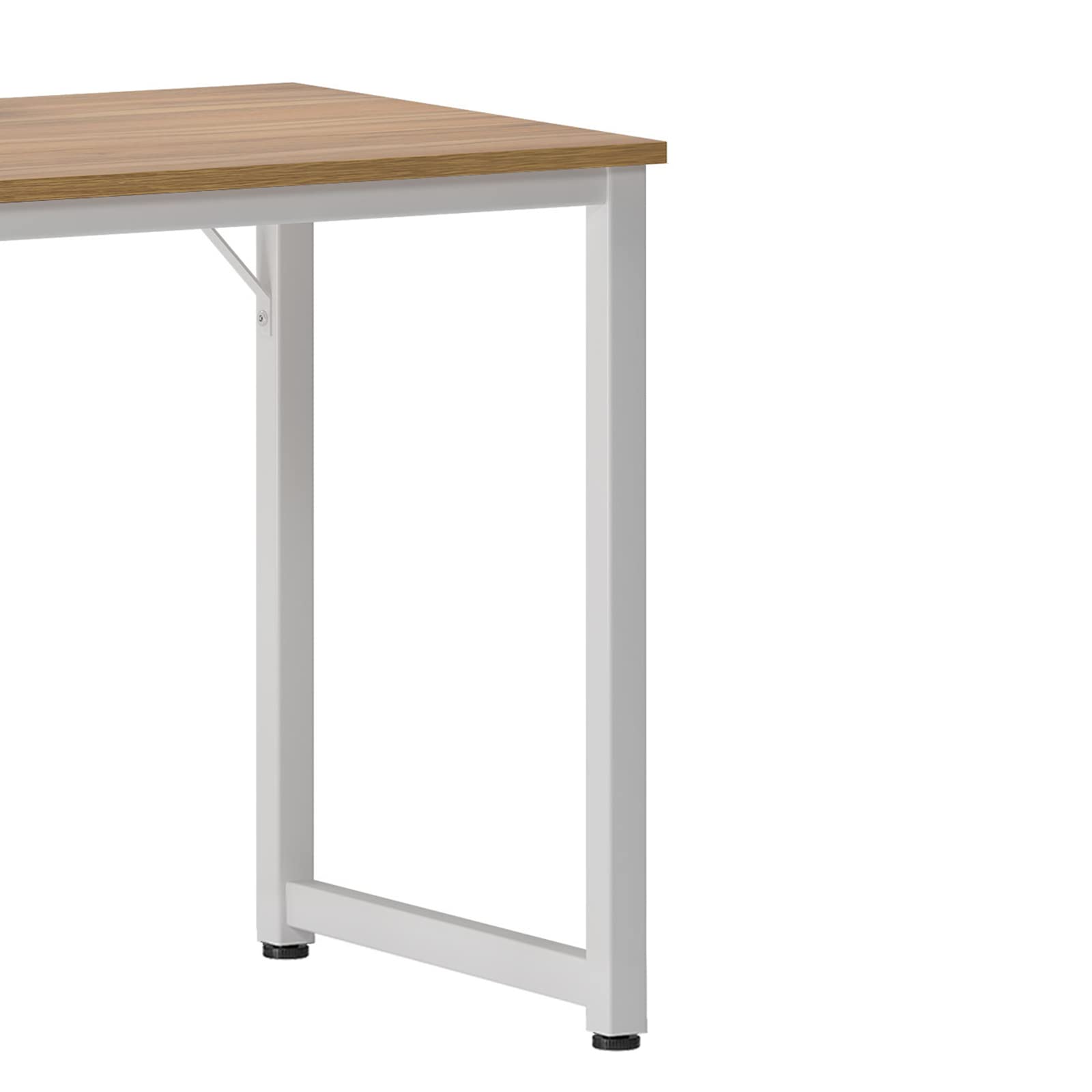 SogesHome Bureau d'ordinateur Table Bureaux 80 x 40 x 75 cm Informatique Meuble de Bureau pour Ordinateur pour Salle à Manger Salon Cuisine Table de Travail en Bois et Acier