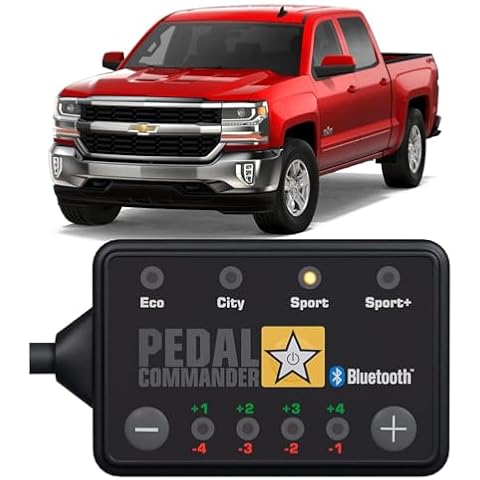 PEDAL COMMANDER for Chevrolet Silverado 2007-2018 Throttle Response Controller Fits:1500, 2500HD, 3500HD, WT, LS, LT, LTZ, Chevy Silverado Accessories Cover
