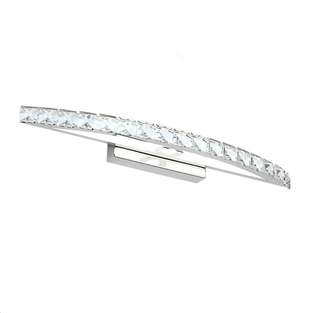 PartyKindom 10w Led Badezimmerspiegelleuchte Lichtleiste Für Badezimmerspiegel Spiegelleuchte Fürs Badezimmer Reinweiß Minimalistische Kristall Wandleuchte Blendfrei Flimmerfrei