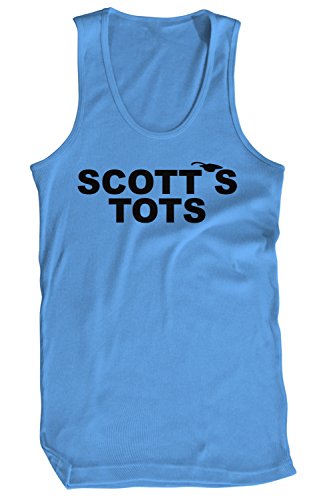 Amdesco Men s The Office Scott s Tots Tank Top, Carolina Blue Large