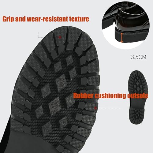 Men's Premium Dress Shoes for Business and Weddings Comfortable Heightening Oxfords with Non-Slip Sole, Versatile Formal Casual Wear4