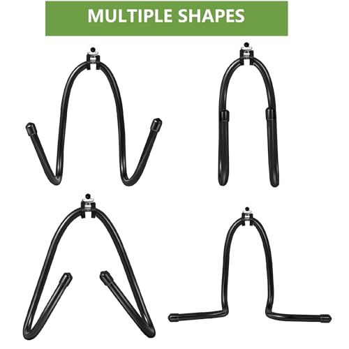 AHOSOUTLY 1Pack Bow Hanger Display Archery Rack Wall Mount Holder Wall Hook Stand Bow Hold up to 22 Lbs Rubber Protection and No Scratches - Thumbnail 5