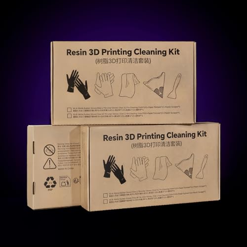 RESIONE Kit de Nettoyage pour Imprimante 3D – Comprend des Gants en Caoutchouc Nitrile, des Gants Doublure, des Chiffons de Nettoyage, des Filtres en Papier & une Spatule en Plastique – Accessoire Ind – Image 6