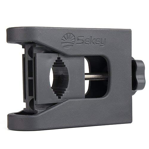 Sekey® Sonnenschirmhalter Universaler Befestigung Schirmstöcke bis Ø 29mm, Sonnenschirmständer für 20mm-40mm Balkon-Geländer, Anthrazit