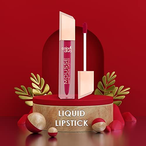 Image of Adbeni Value Pack, Mousse Matte Liquid Lipstick With Eyeliner & Mascara, 5.5ml Each | Long Lasting, Water & Smudge Proof, Light Weight, 14 Hour Long Stay, Pack Of 3 (Mermaid 148)