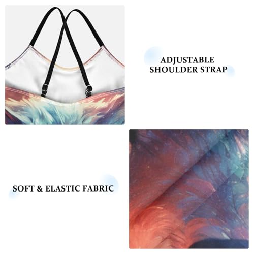 ALAZA Vintage Wolf Girl’s Swimsuits Bathing Suit One Piece Beach Swimwear3