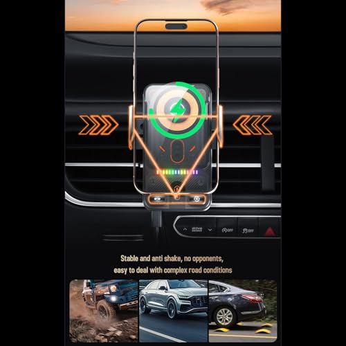 Soporte de salpicadero con sensor automático de coche y base de rotación 360° 6