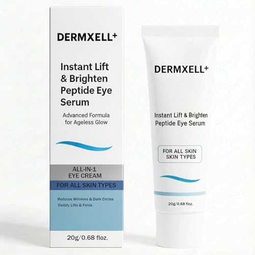 DERMXELL Instant Lift & Brighten Peptide Eye Serumfor Eye Care 0.68 Fl Oz