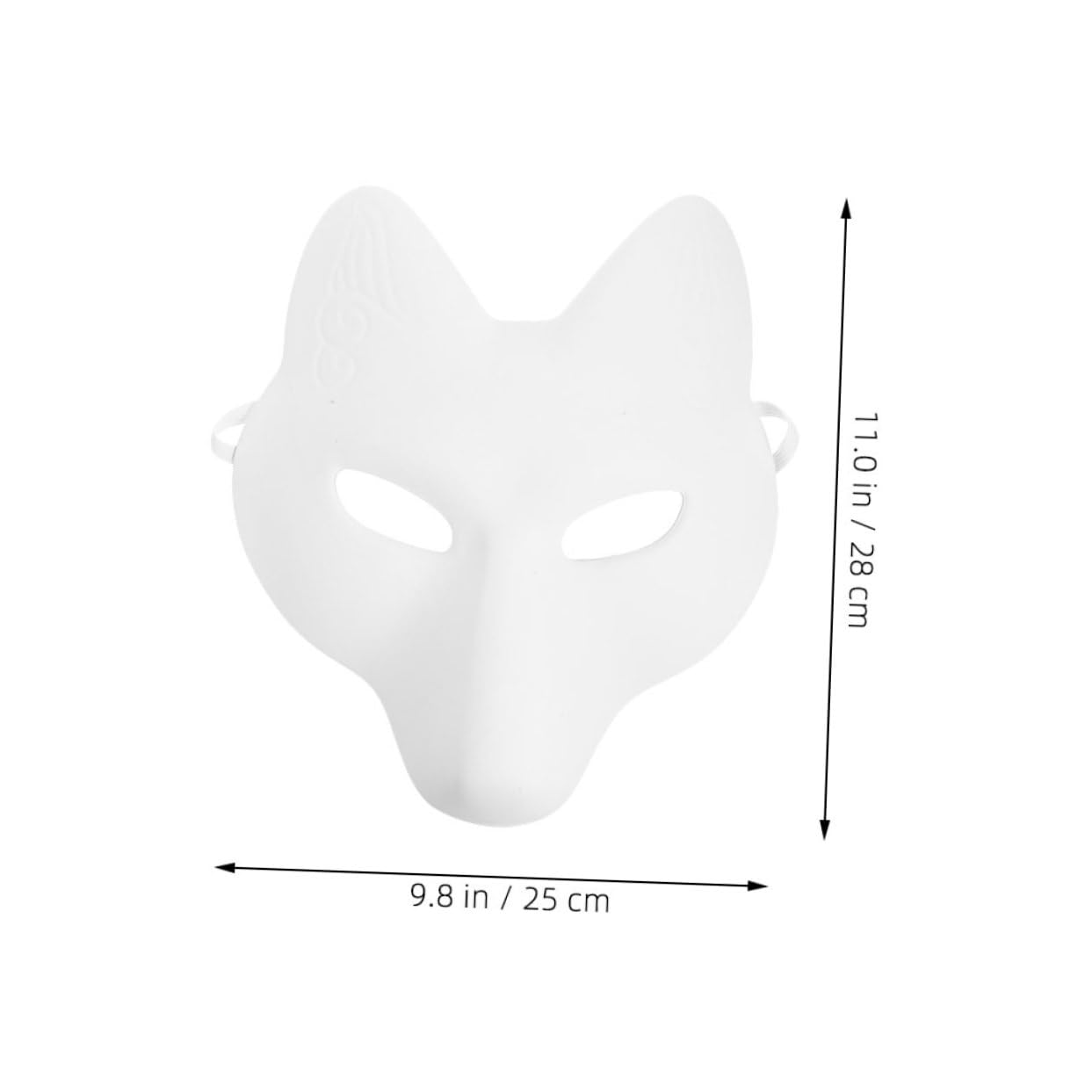 ifundom 4pezzi Maschera Volpe Verniciabile Per Ragazzo Ragazza e Adulti Da Maschere Animali Per Feste Di Halloween e Cosplay Attività Creativa e Decorativa Per Tutte Le Età