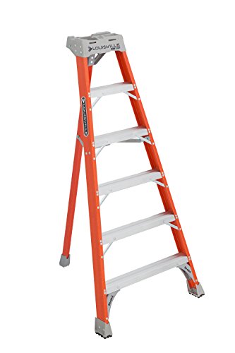 Louisville Ladder 6-Foot Fiberglass Tripod Ladder, 300-Pound Capacity, Type IA, FT1506