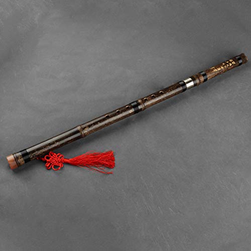 Separable Two Sections Plug In Brown Vertical Purple Bamboo Flute Key G Traditional Chinese Musical Instrument Update Level Woodwind Music Instrument Xiao #TOP4