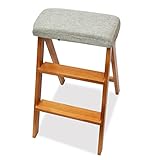 ZPWSNH Escabeau de Cuisine Pliant escabeau Chaise Multifonctionnel Portable Maison Haute Tabouret en Bois Escabeau (Color : D)