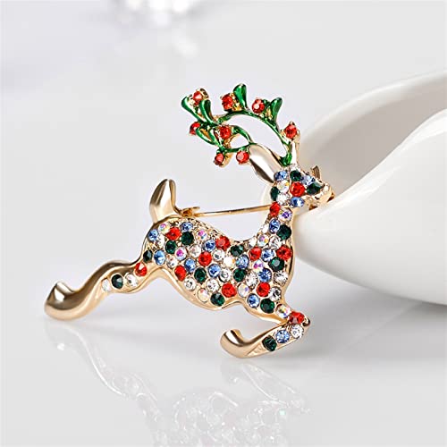 Broche d'élan de Noël WXKAGF accessoire animal mignon pour robe - 5