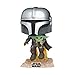 Funko- Pop Star Wars The Mandalorian-Mando Flying w/Jet Pack Figura coleccionable, Multicolor (50959)