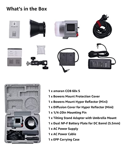 Aputure amaran COB 60xS Video Lighting amaran 60x Upgrade