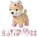 Perro de Juguete Mascota Que Ladra y Anda,Mover la Cola,Niños Peluche Interactivo Electrónico Cachorro Mascota con Correa de Control Remoto & Accesorios,Regalos de para niñi/niñas de 3-6 (Marrón)